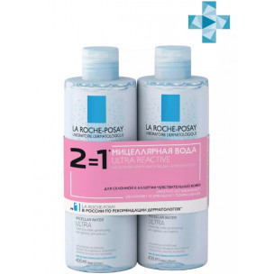 La Roche-Posay Мицеллярная вода для чувствительной, склонной к аллергии кожи Ultra, 400 мл х 2 шт.