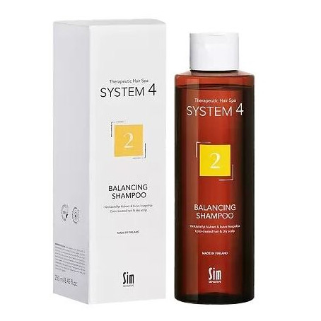 Sim sensitive System 4 Balancing Shampoo Терапевтический шампунь №2 для сухой кожи головы и поврежденных волос, 250 мл