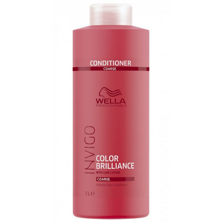 Wella  invigo color brilliance бальзам-уход для защиты цвета окрашенных жестких волос 1000 мл