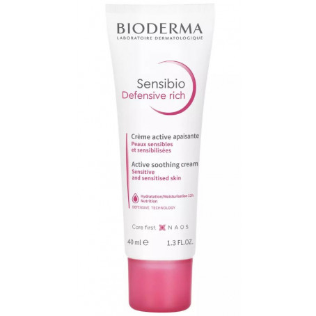 Bioderma Sensibio Насыщенный крем для чувствительной кожи Defensive, 40 мл 