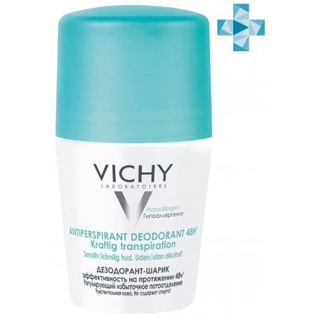 Vichy шариковый дезодорант, регулирующий избыточное потоотделение 48 часов, 50 мл