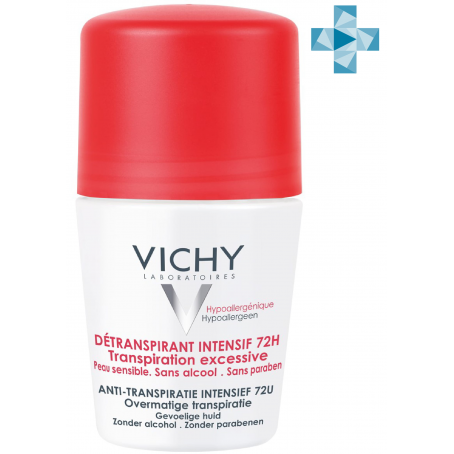 Vichy шариковый дезодорант анти-стресс защита 72 часа, 50 мл