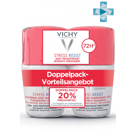 Vichy Дезодорант анти-стресс от избыточного потоотделения с защитой 72 часа 50млх2 (-50% НА 2-Й ПРОДУКТ)
