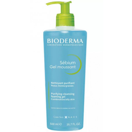 Bioderma Sebium Очищающий гель-мусс для жирной и проблемной кожи, 500 мл