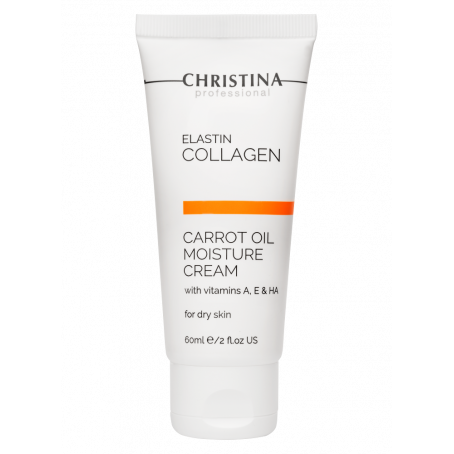 Christina Elastin Collagen Увлажняющий крем с витаминами А, Е и гиалуроновой кислотой для сухой кожи, 60 мл 