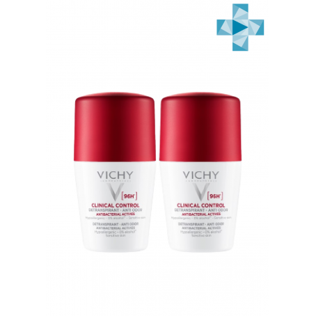 Vichy Шариковый дезодорант CLINICAL CONTROL 96 часов, 2х50 мл (-50% НА 2-Й ПРОДУКТ)