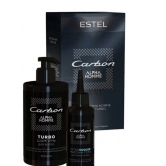 Estel Alpha Homme Carbon Turbo Подарочный набор для мужчин шампунь 435 мл, массаж-гель 115 мл