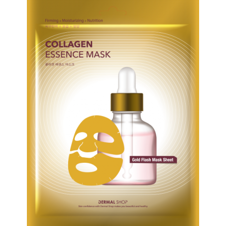 Dermal Маска для лица фольгированная КОЛЛАГЕН Collagen Essence Mask Gold Foil, 30 мл