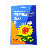 Dearboo Маска для лица тканевая ЭКСТРАКТ ПОДСОЛНУХА И АЛОЭ Sunflower & Aloe Everyday, 27 мл