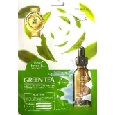 Eco Branch Маска для лица тканевая ЗЕЛЕНЫЙ ЧАЙ ампульная Green Tea Ampoule Essence Sheet Mask, 25 мл