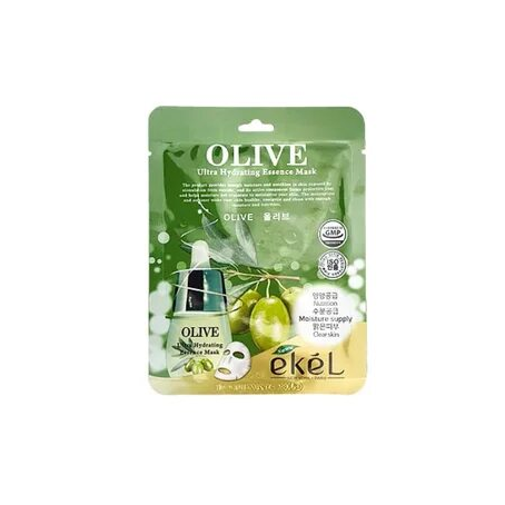 Ekel Маска для лица тканевая ОЛИВА Olive Ultra Hydrating Essence Mask, 25 мл