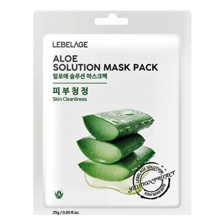 Lebelage Маска для лица тканевая АЛОЭ Aloe Solution Mask Pack, 25 г