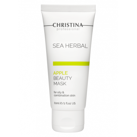 Christina Маска красоты для жирной и комбинированной кожи «Яблоко» Sea Herbal Beauty Mask Apple, 60 мл