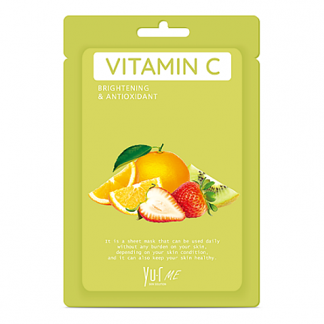 YU.R Me Маска тканевая с витамином C Vitamin C sheet mask, 1шт
