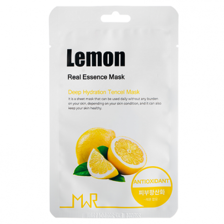 YU.R Me Маска для лица тканевая с экстрактом лимона MWR lemon sheet mask, 25 г