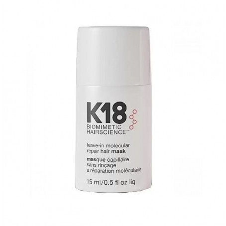 K18 Несмываемая маска для молекулярного восстановления волос, 15 мл