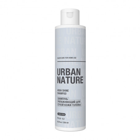 Urban Nature AQUA SHINE SHAMPOO Увлажняющий шампунь для сухой кожи головы, 250 мл