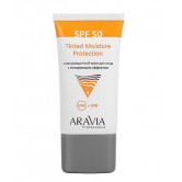 Aravia Крем солнцезащитный для лица с тонирующим эффектом Tinted Moisture Protection SPF 50, 50 мл
