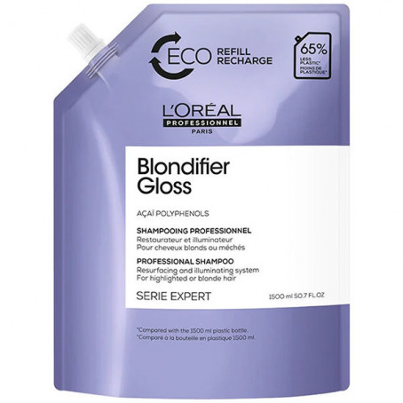 L'Oreal Professionnel Профессиональный шампунь Blondifier Gloss для осветленных и мелированных волос, 1500 мл