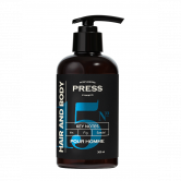 PRESS GURWITZ Мужской шампунь-гель 2 в 1 для волос и тела №15 for Men Head & Body, Iris, Fig, Sandal, 300 мл 