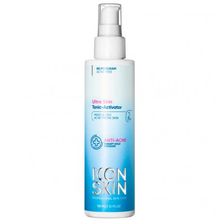 ICON SKIN Очищающий тоник-активатор против воспаления Ultra Skin Tonic Activator, 150 мл