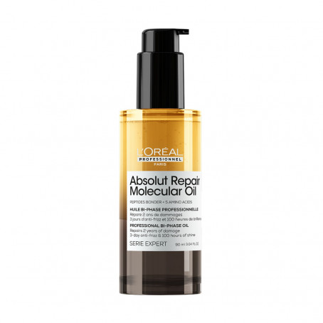 L'Oreal Professionnel Профессиональное двухфазное масло для восстановления волос Absolut Repair Molecular, 90 мл L'Oreal Professionnel Профессиональное двухфазное масло для восстановления волос Absolut Repair Molecular, 90 мл
