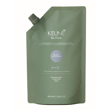 Keune So pure Cool Shampoo Refill Спа шампунь Освежающий, 400 мл Keune So pure Cool Shampoo Refill Спа шампунь Освежающий, 400 мл