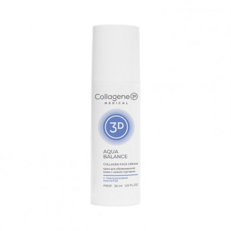 Medical Collagene 3D Коллагеновый крем для сухой кожи лица AQUA BALANCE, 30 мл